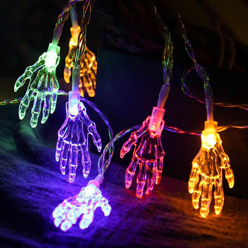 Spooktacular Halloween Decorations | Skeleton Hand String Lights