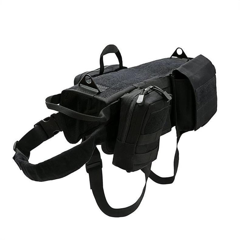 Tactical Dog Harness with MOLLE System - Adjustable Military Vest for Dogs