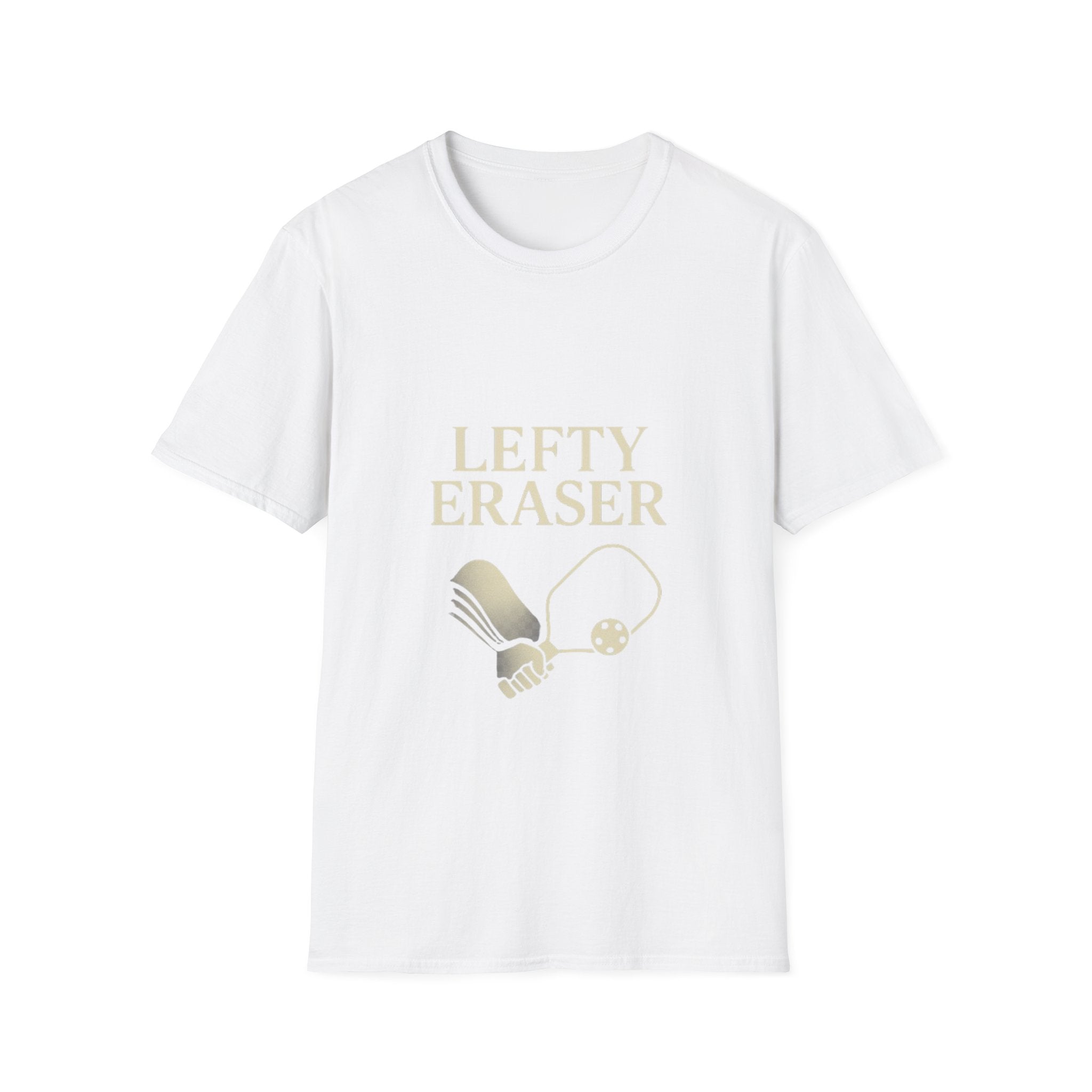 Lefty Eraser Pickleball T-Shirt — Funny Left-Handed Gifts, Left-Hand Pride Tee