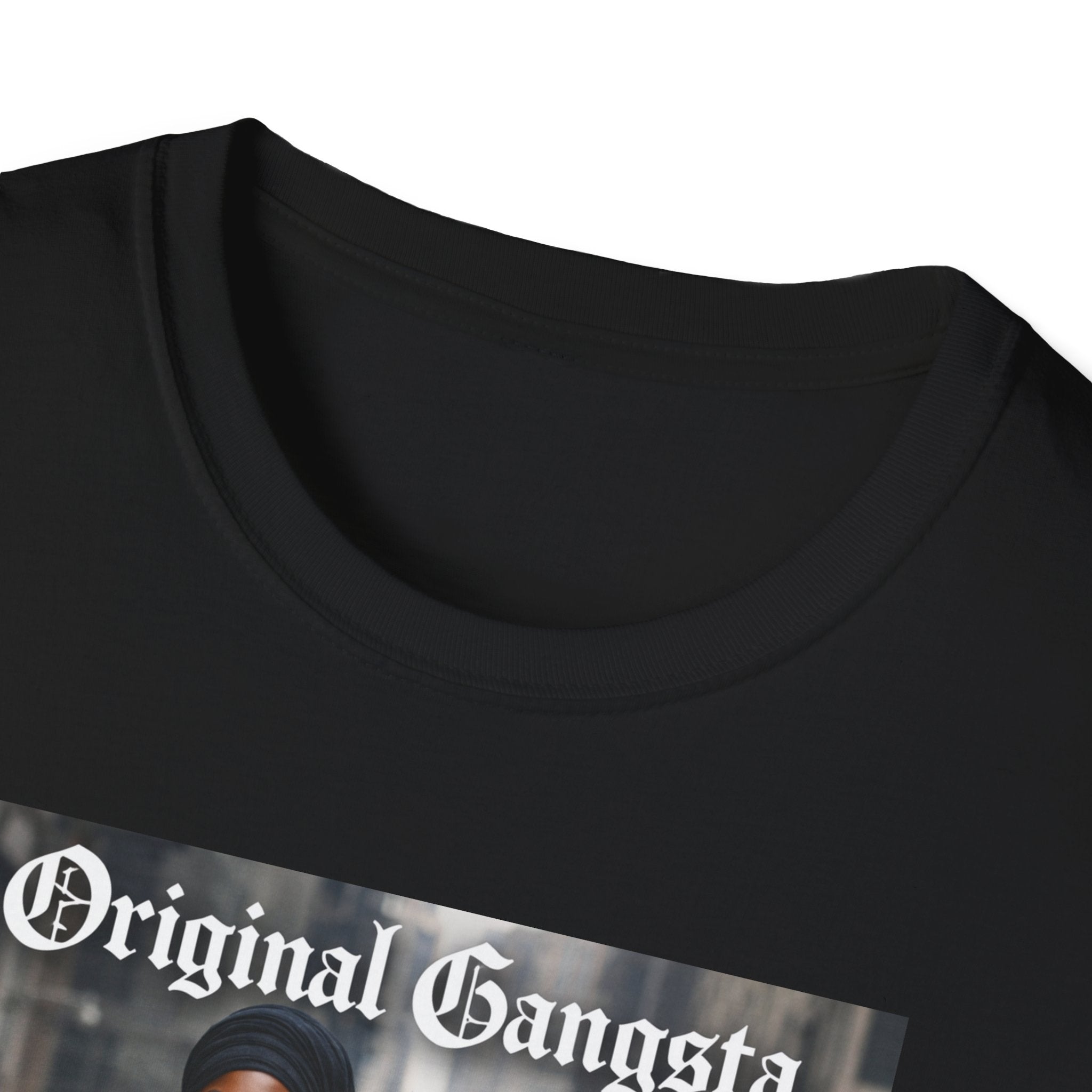 T-Shirt — Original Gangsta Graphic Tee (Woman with Bulldog)