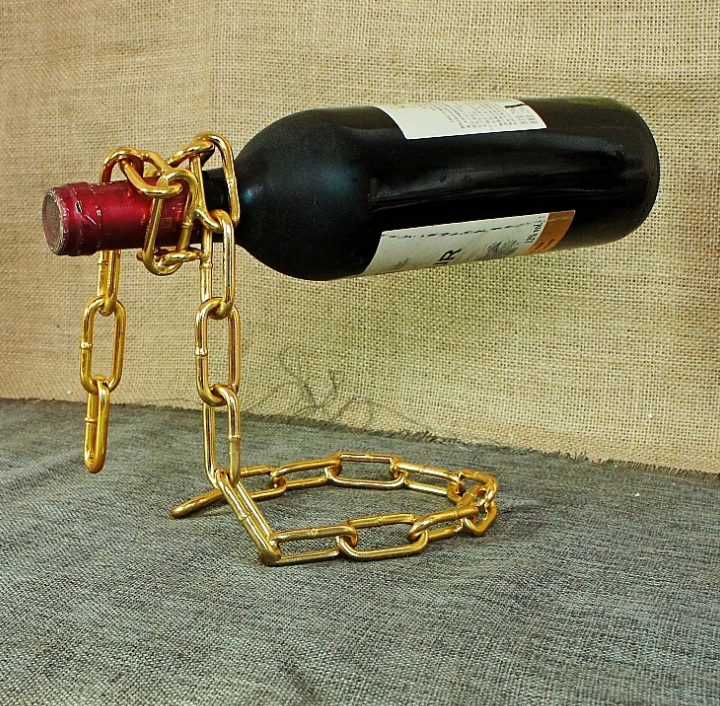 Unique Magic Illusion Floating Wine Bottle Holder - Enhance Your Bar's Elegance