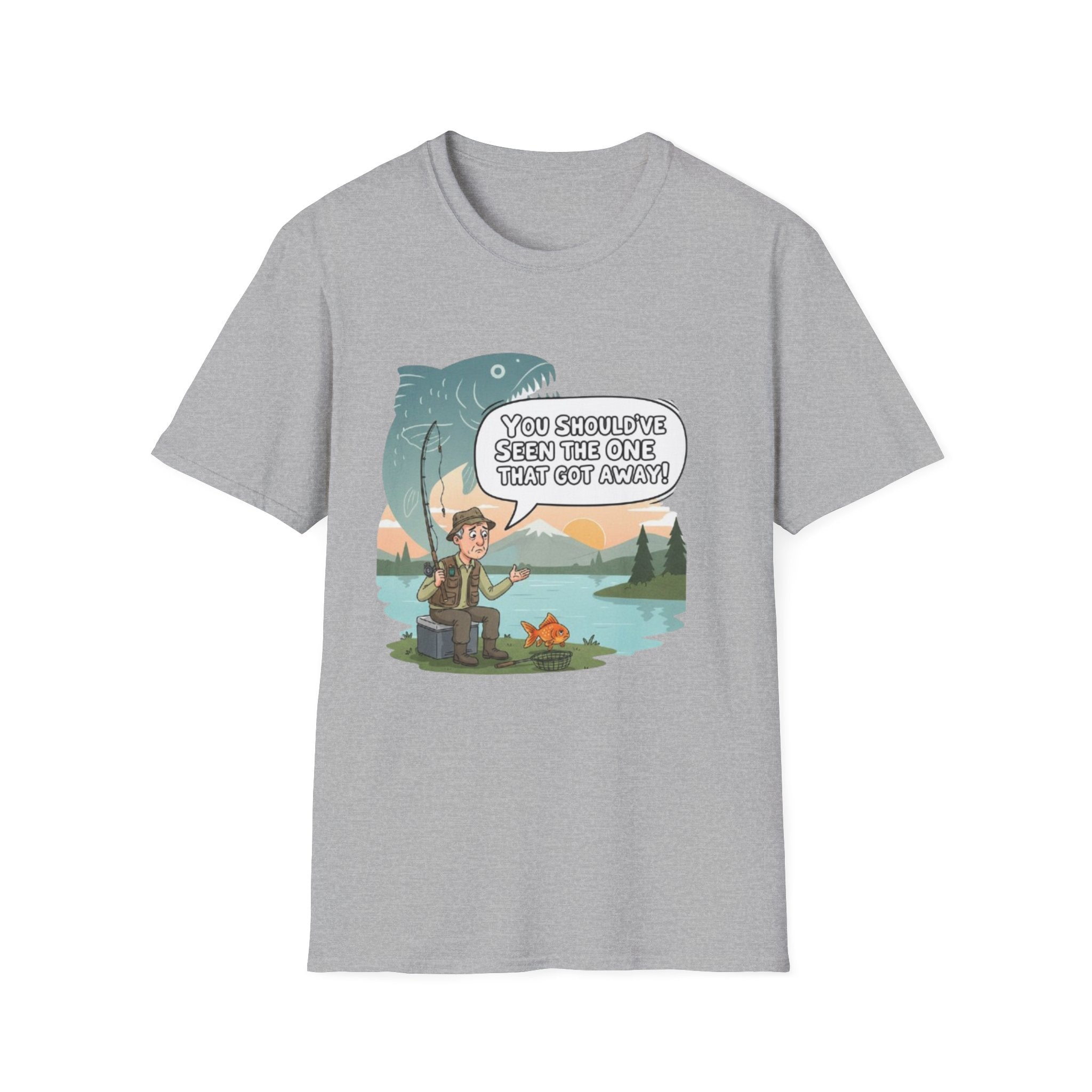 Fishing T-Shirt — "You Should've Seen The One That Got Away" Cute Camper Fishing Graphic