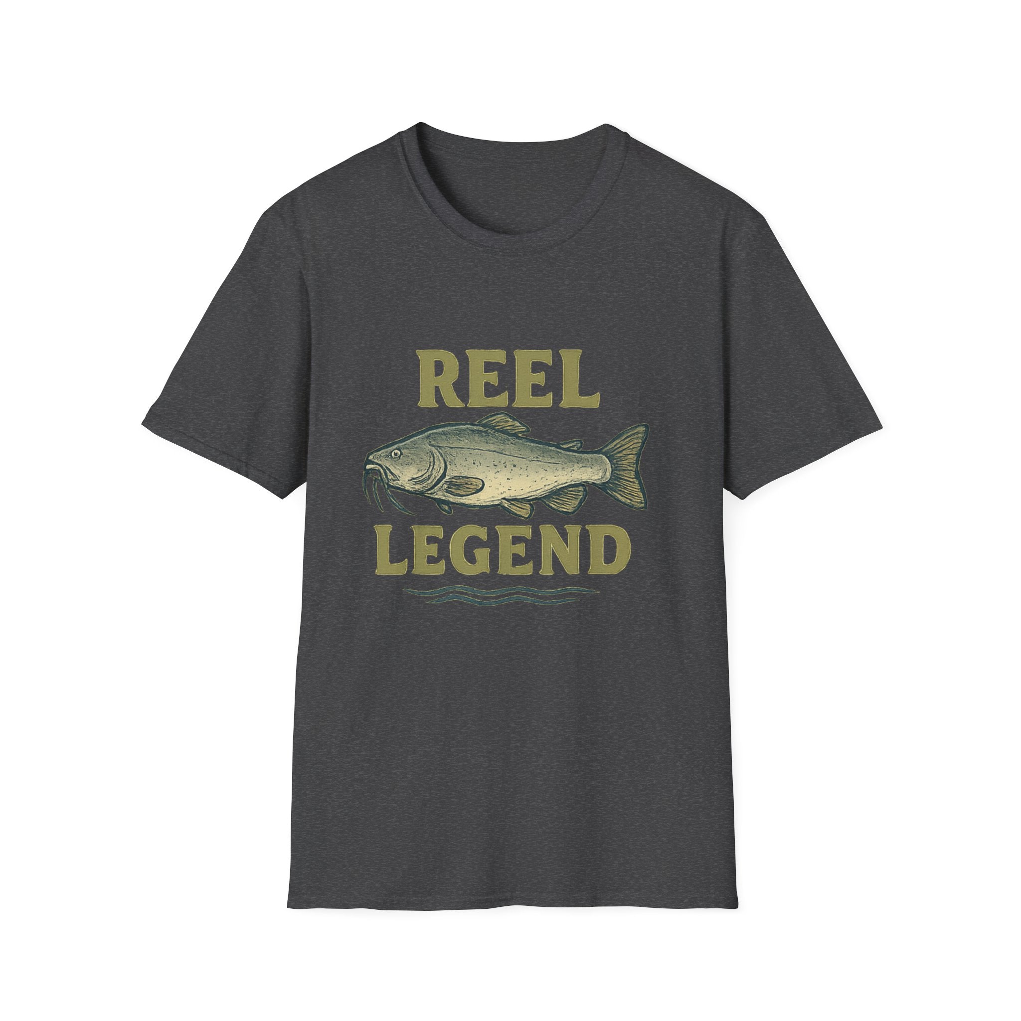 Reel Legend Fishing T-Shirt — Vintage Catfish Graphic Tee for Anglers