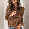 Elegant Hollow Lace Shirt for Women