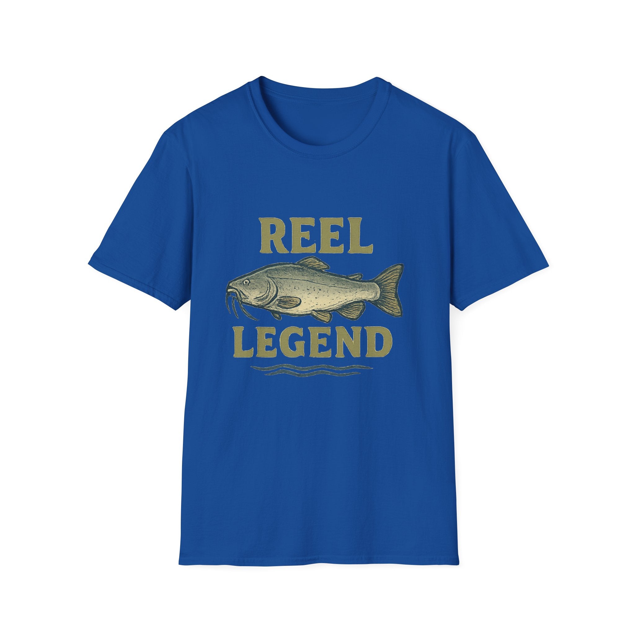 Reel Legend Fishing T-Shirt — Vintage Catfish Graphic Tee for Anglers