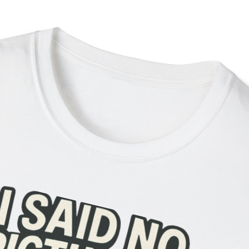 I Said No Pictures! Fishing T-Shirt — Funny Fisherman & Giant Fish Graphic Tee