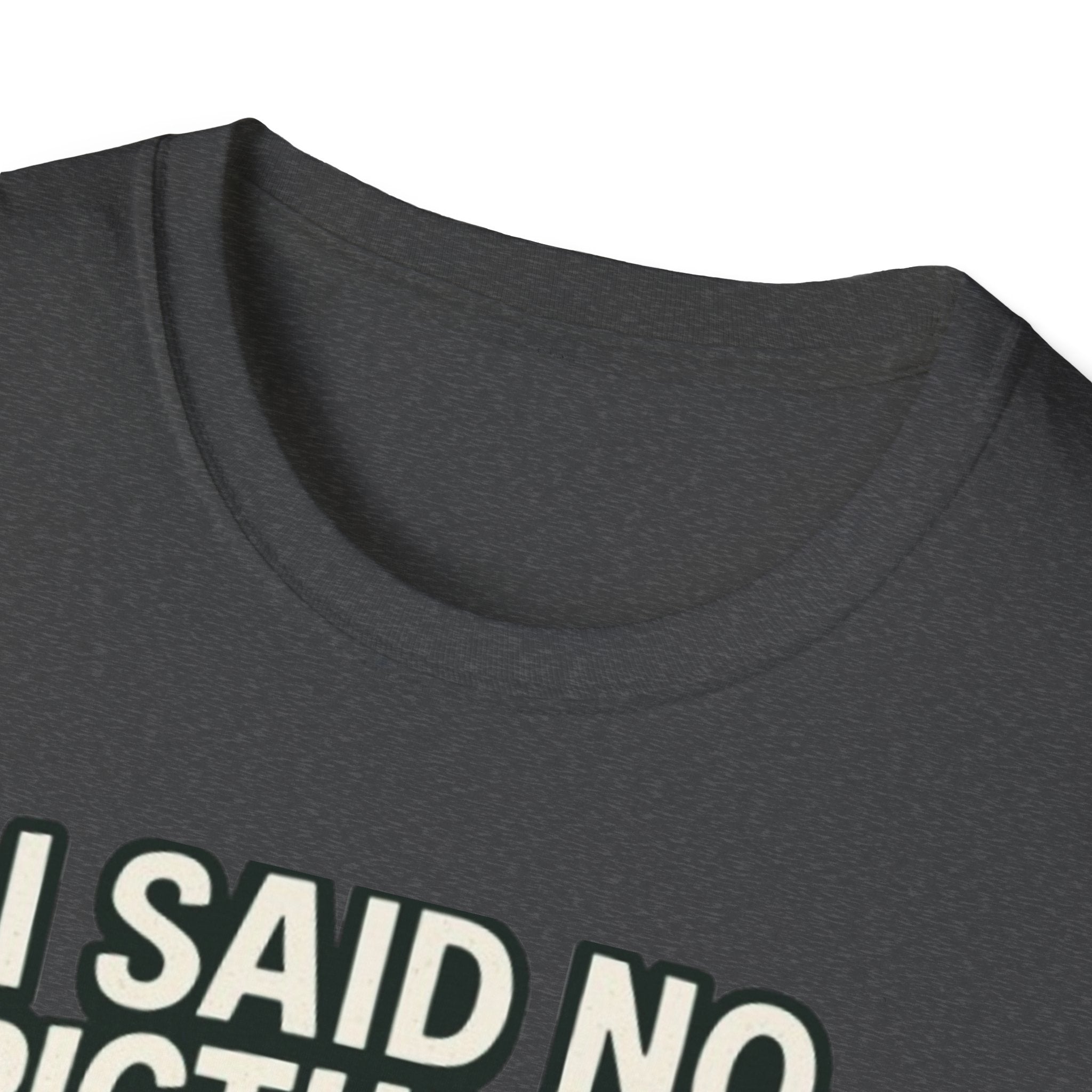 I Said No Pictures! Fishing T-Shirt — Funny Fisherman & Giant Fish Graphic Tee