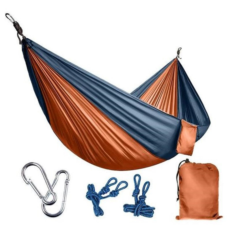 Premium Outdoor Hammock - Durable 210T Nylon Parachute Fabric, Portable & Comfortable for Camping, Hiking