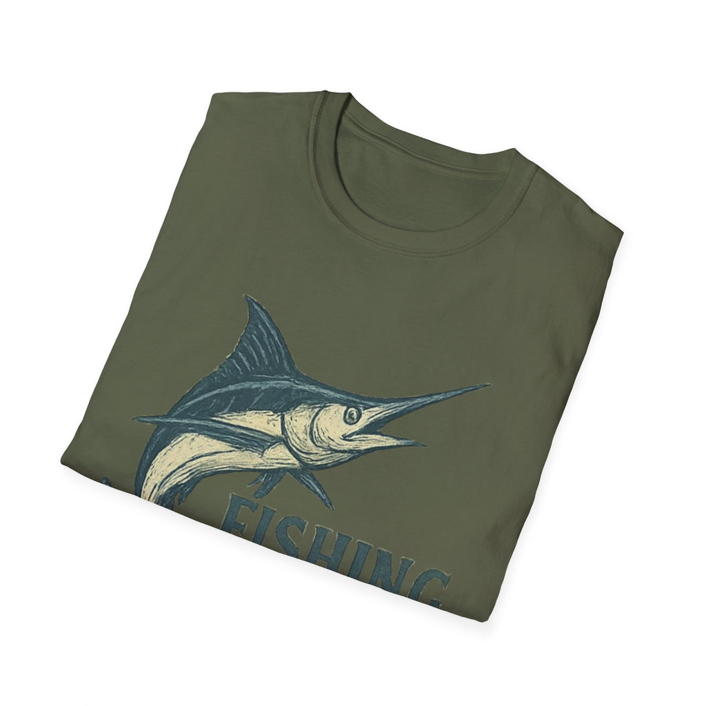 Fishing Tournament T-Shirt — Marlin Splash Graphic Tee for Anglers