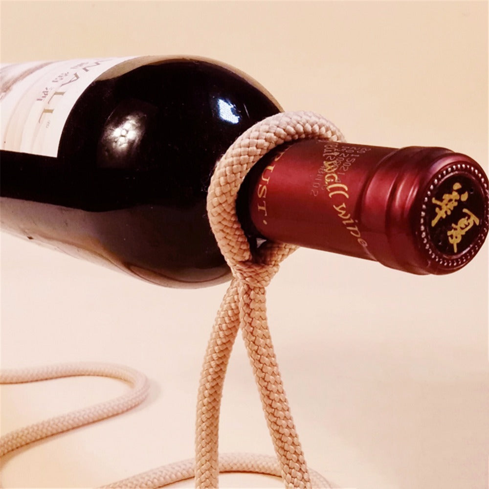 Unique Magic Illusion Floating Wine Bottle Holder - Enhance Your Bar's Elegance