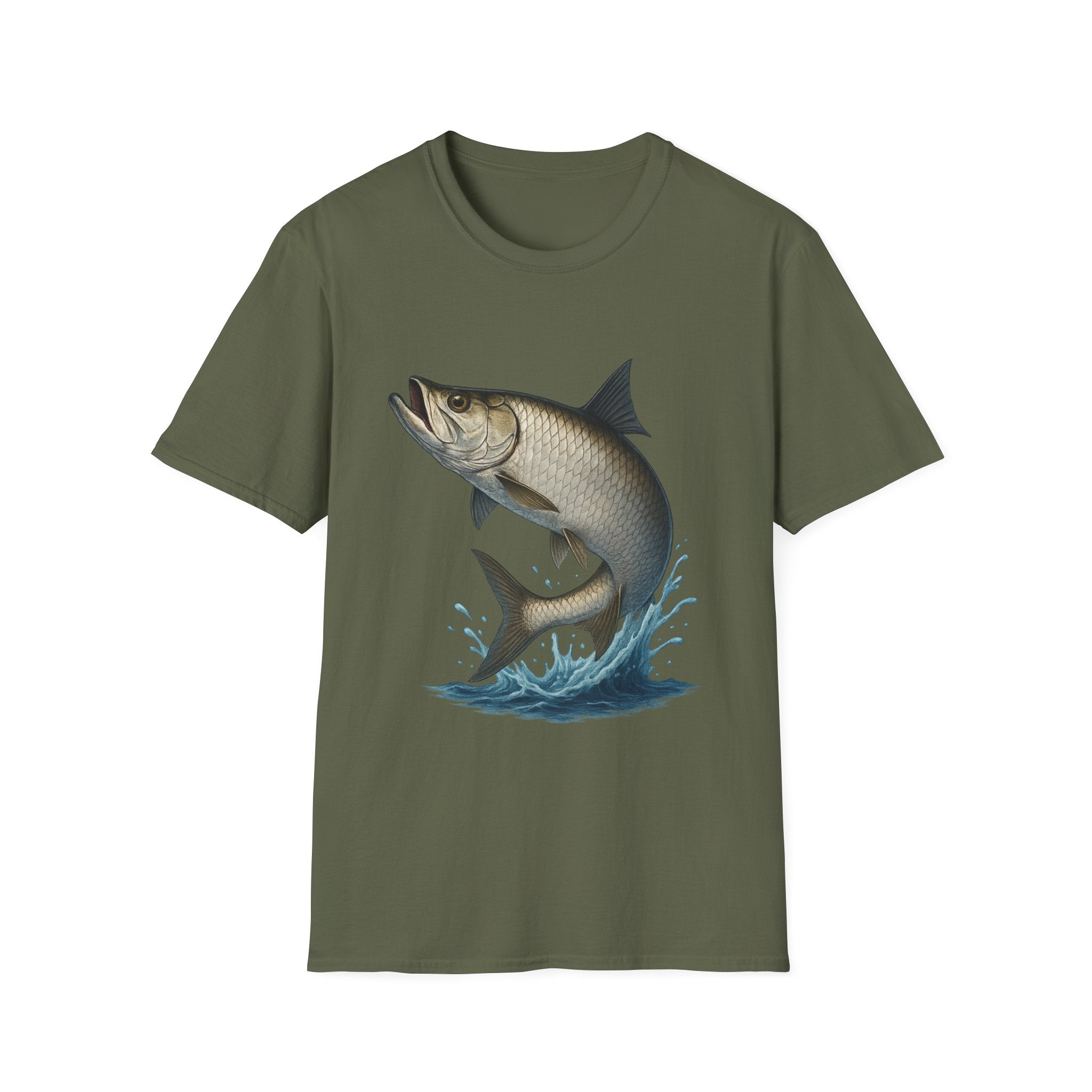 Tarpon Jump T-Shirt — Vintage Fishing Tee for Anglers