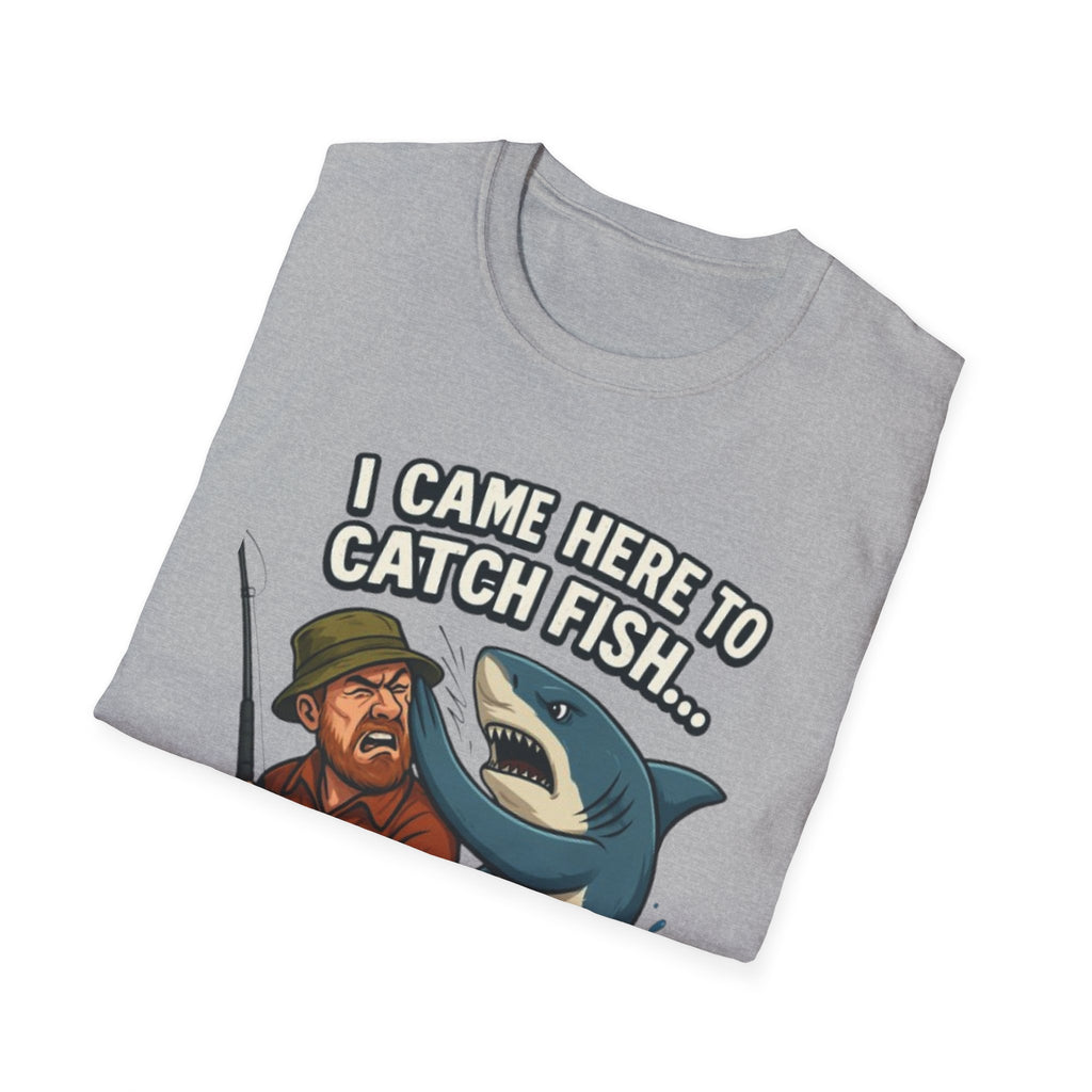 Fishing T-Shirt — "I Came Here To Catch Fish, Not These Hands" Funny Angler Tee
