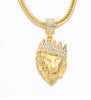 Men's Lion Head Pendant Necklace - Bold & Stylish Accessory