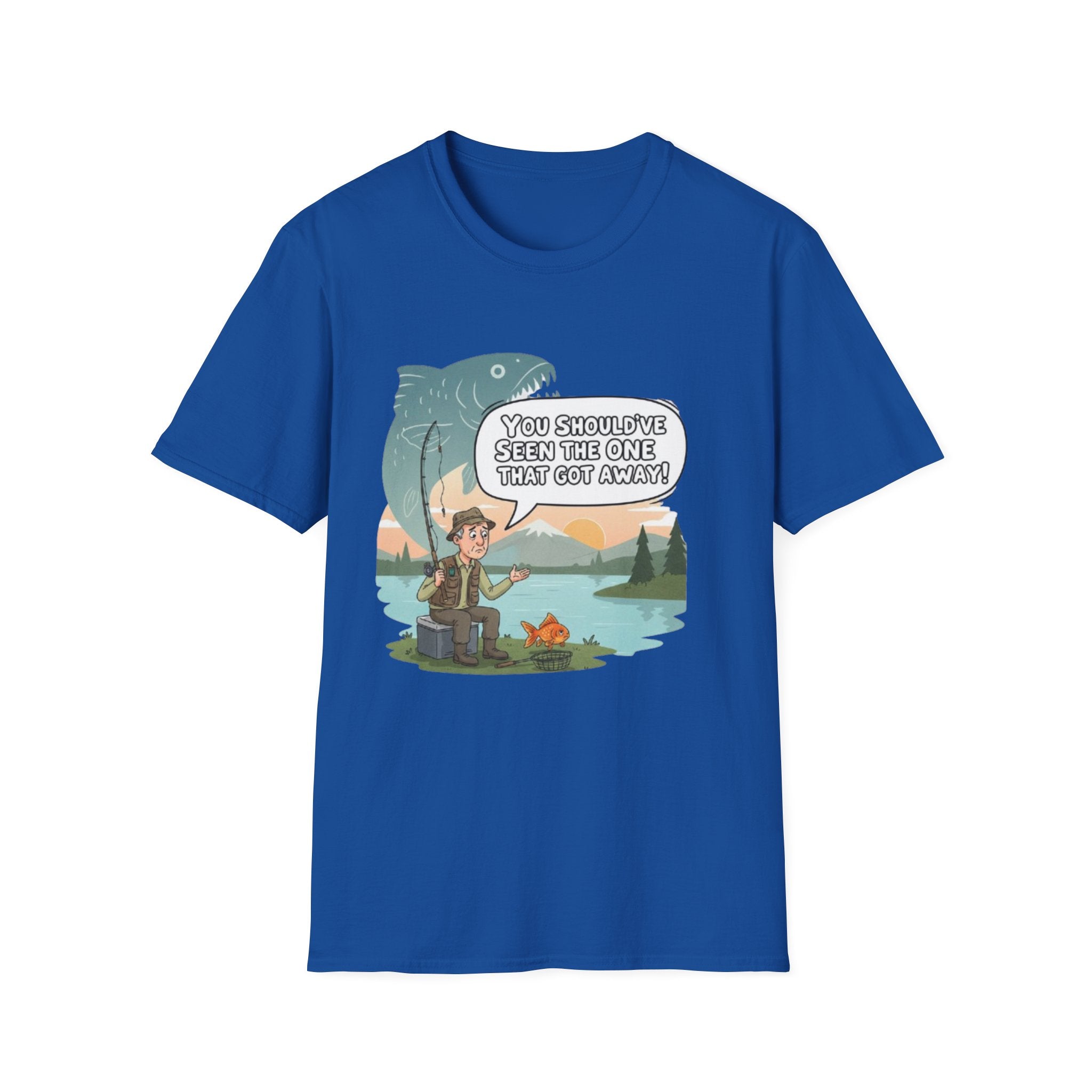 Fishing T-Shirt — "You Should've Seen The One That Got Away" Cute Camper Fishing Graphic