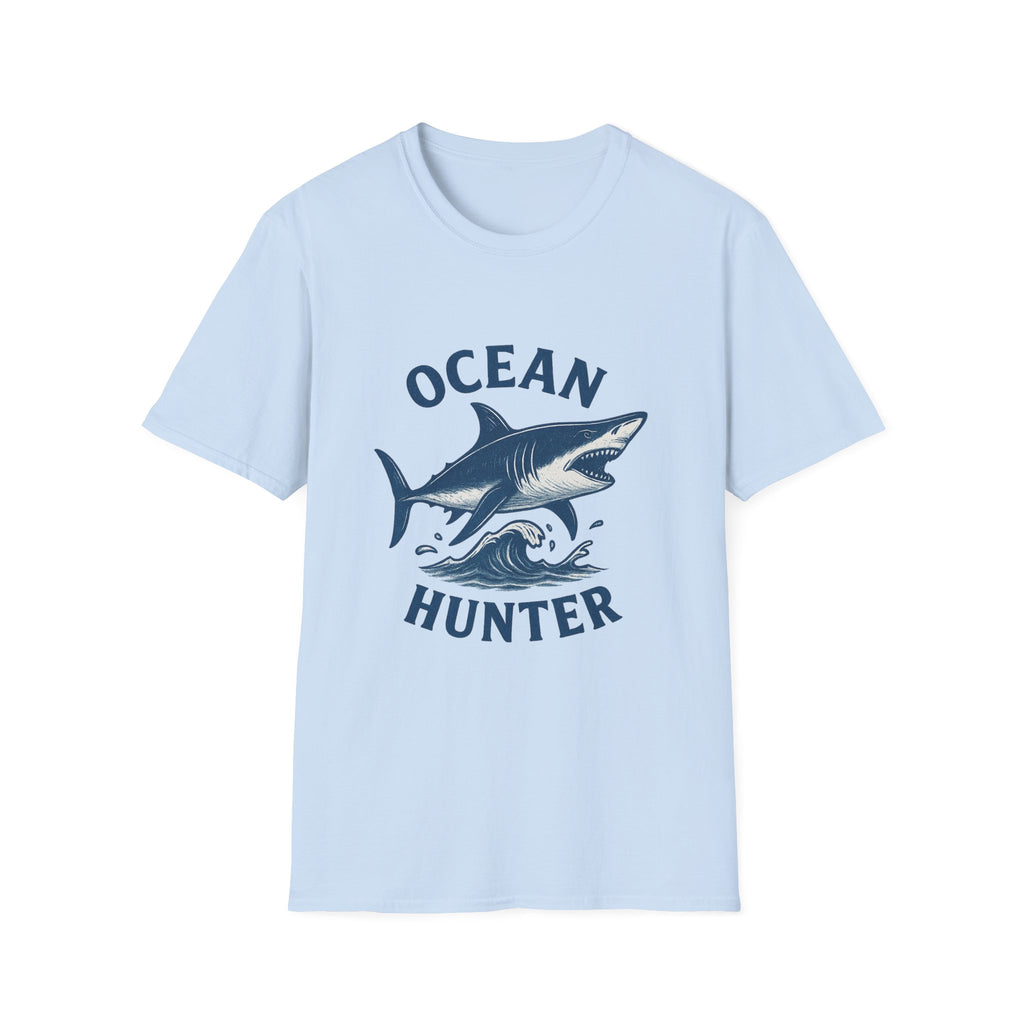 Ocean Hunter Shark T-Shirt — Graphic Marine Fishing Tee