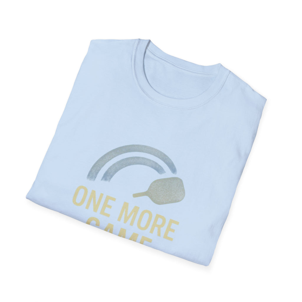 One More Game Pickleball Graphic T-Shirt
