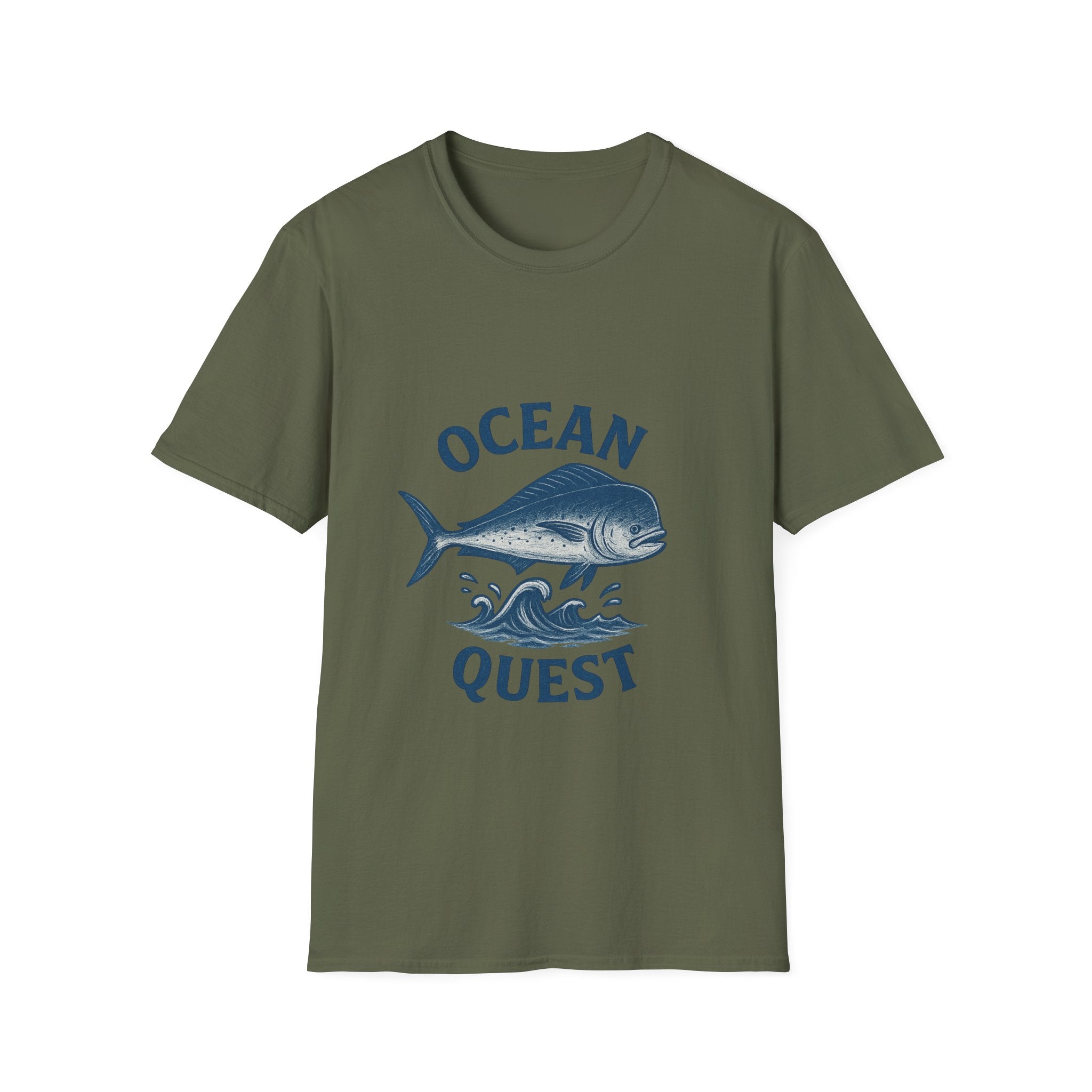 Ocean Quest T-Shirt — Vintage Tuna Fish Graphic Tee for Fishermen & Beach Lovers