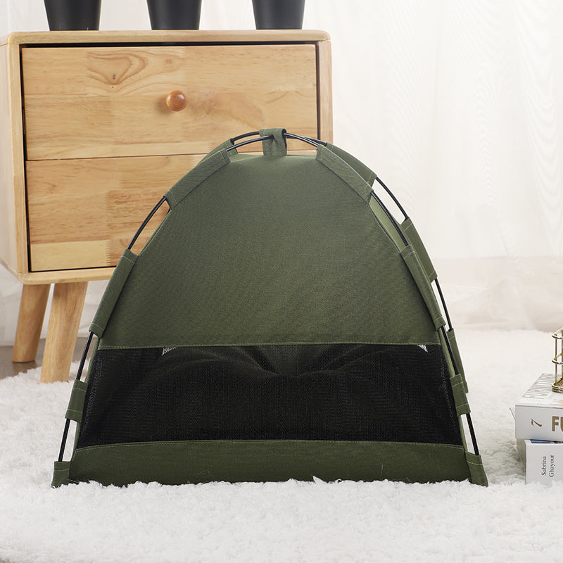 Small Pet Tent & Cooling Mat: Indoor Pet Sofa & Bed with Cushion