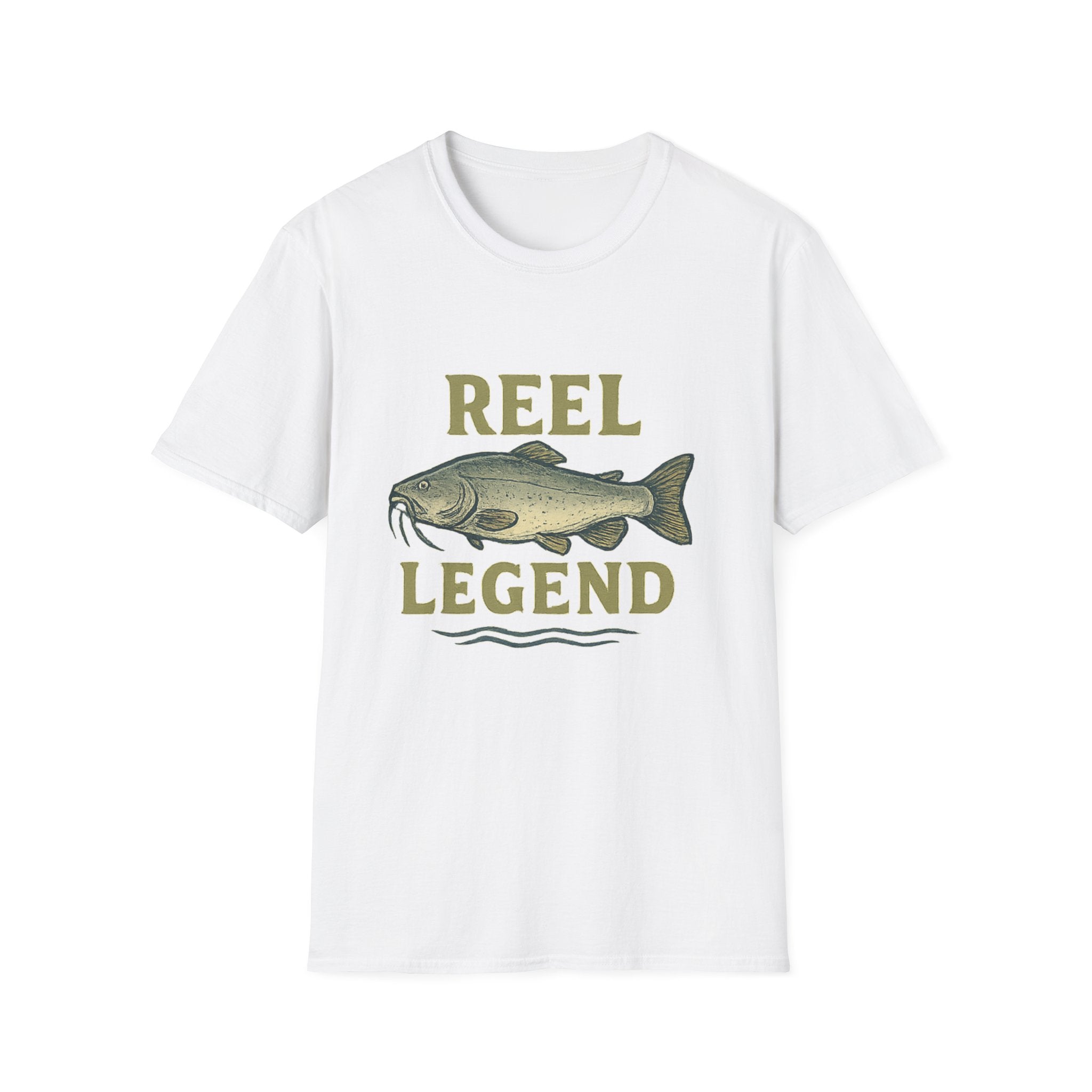 Reel Legend Fishing T-Shirt — Vintage Catfish Graphic Tee for Anglers