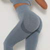 Seamless Knit Yoga Pants for Women | Moisture-Wicking Fitness Wear