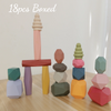 Wooden Colorful Stacked Stones Puzzle | Creative Building Blocks