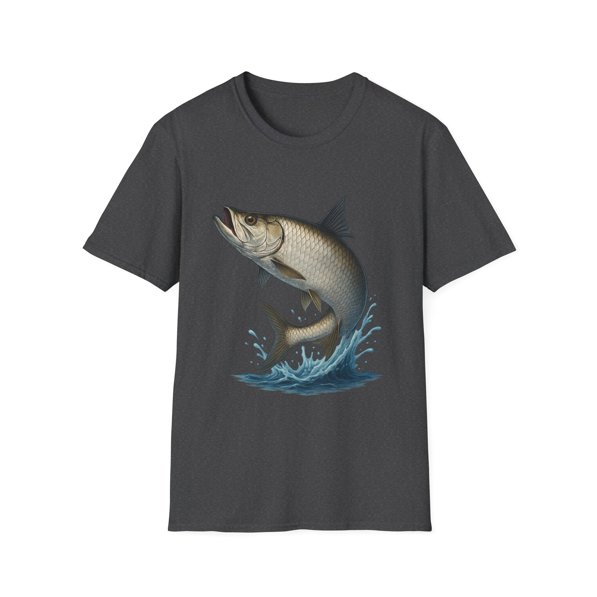 Tarpon Jump T-Shirt — Vintage Fishing Tee for Anglers
