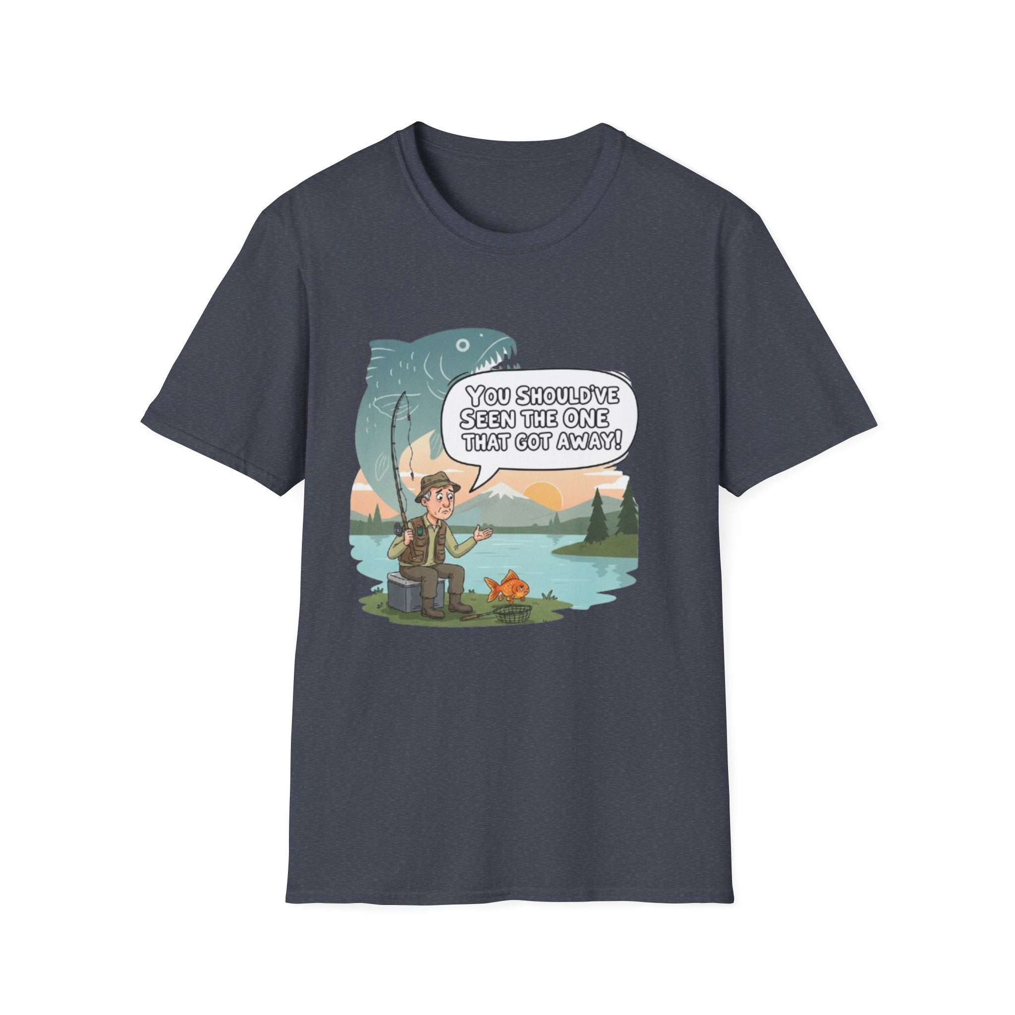 Fishing T-Shirt — "You Should've Seen The One That Got Away" Cute Camper Fishing Graphic