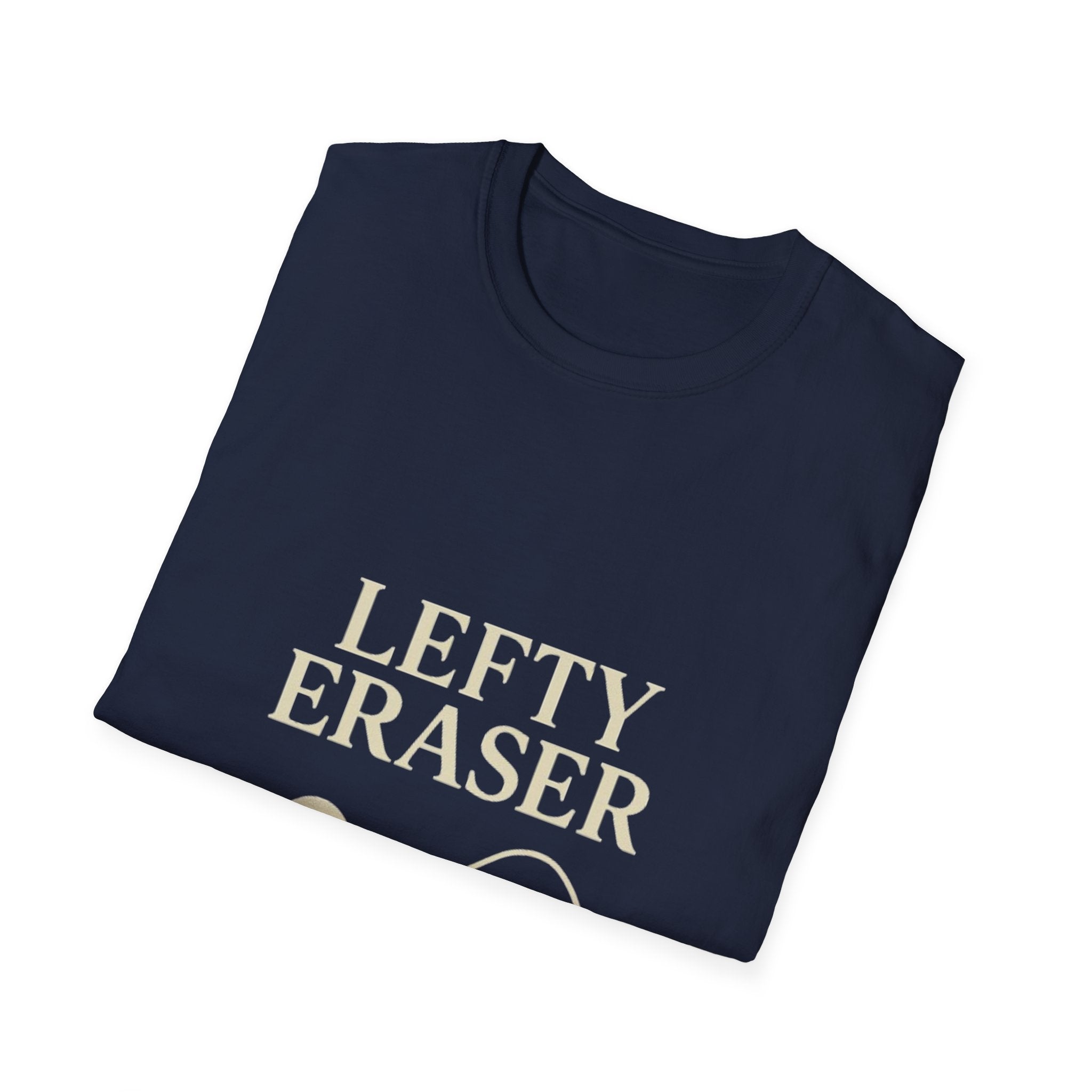 Lefty Eraser Pickleball T-Shirt — Funny Left-Handed Gifts, Left-Hand Pride Tee