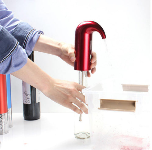 Experience Wine with the Portable Electric Wine Pourer & Decanter