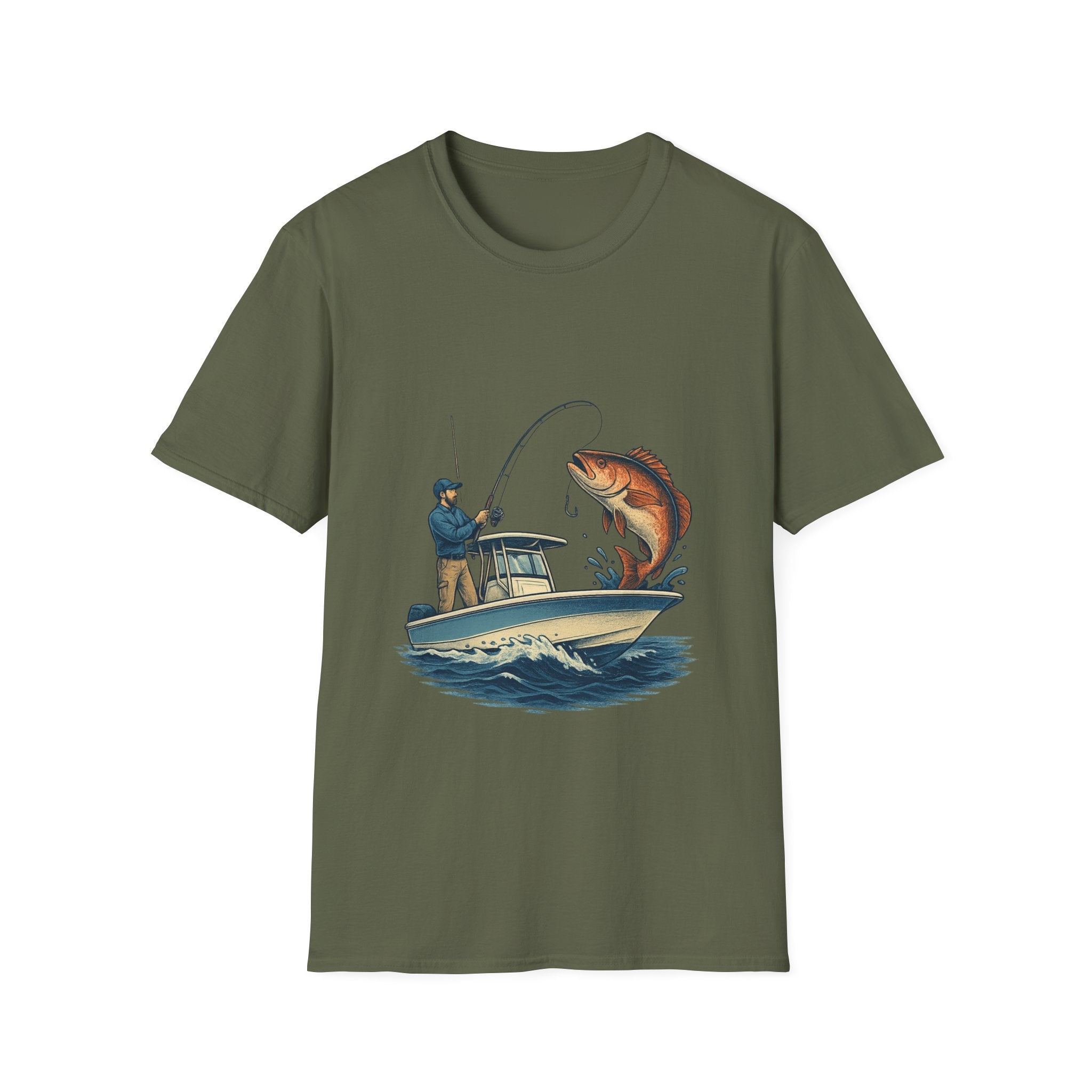 Fishing Boat T-Shirt — Big Catch Graphic Tee