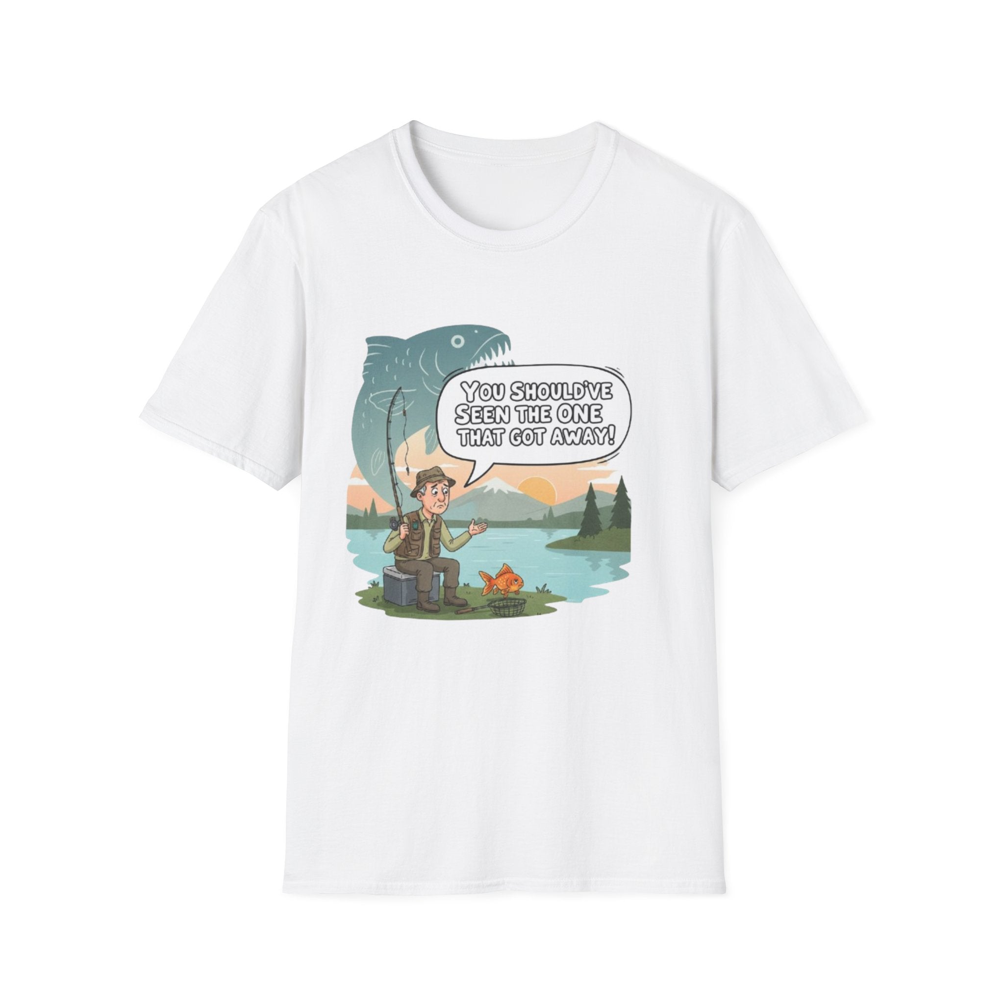 Fishing T-Shirt — "You Should've Seen The One That Got Away" Cute Camper Fishing Graphic