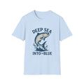 Deep Sea Fishing T-Shirt — "Deep Sea Into the Blue" Graphic Tee