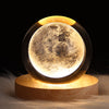 3D LED Galaxy Crystal Ball Lamp - Moon & Stars Light
