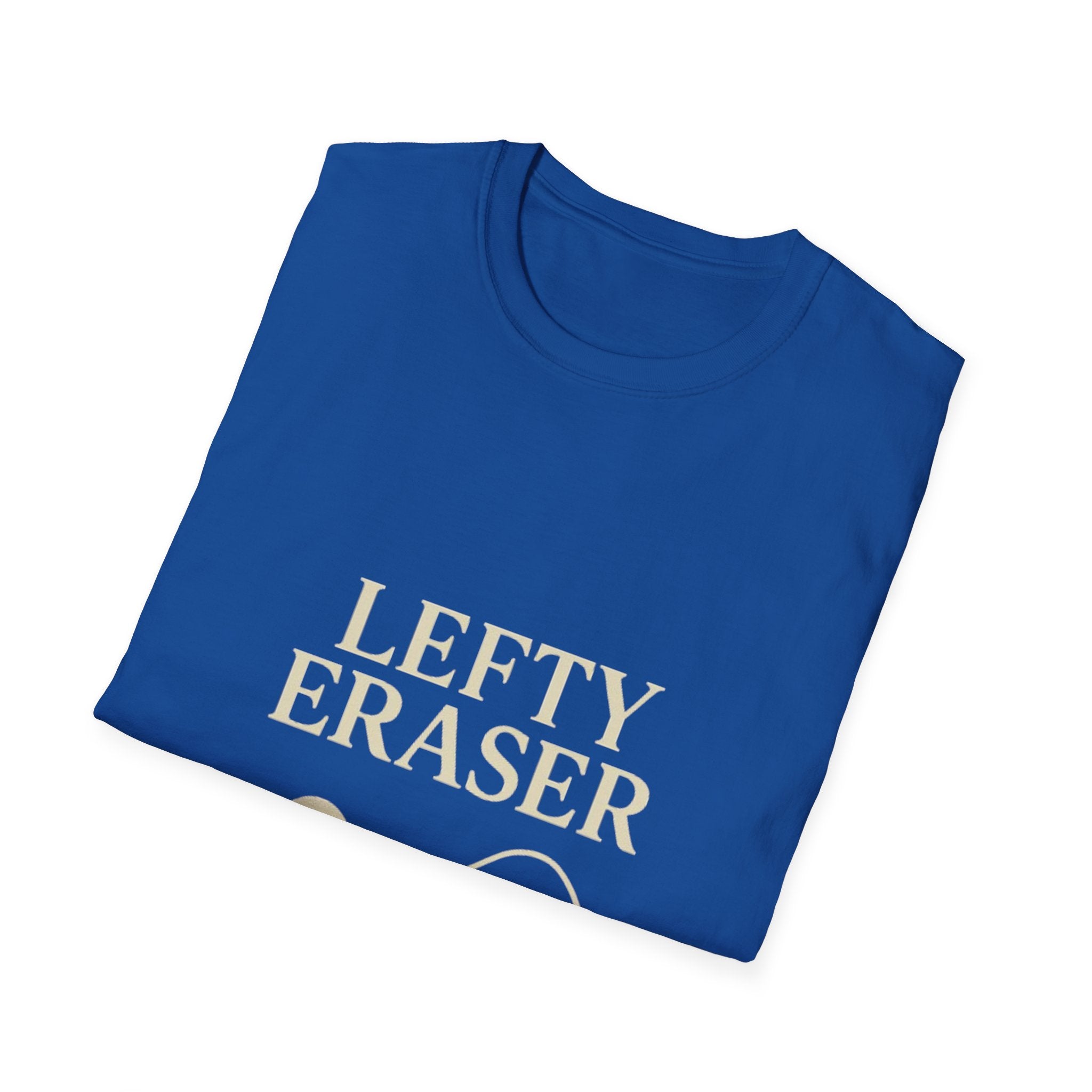 Lefty Eraser Pickleball T-Shirt — Funny Left-Handed Gifts, Left-Hand Pride Tee