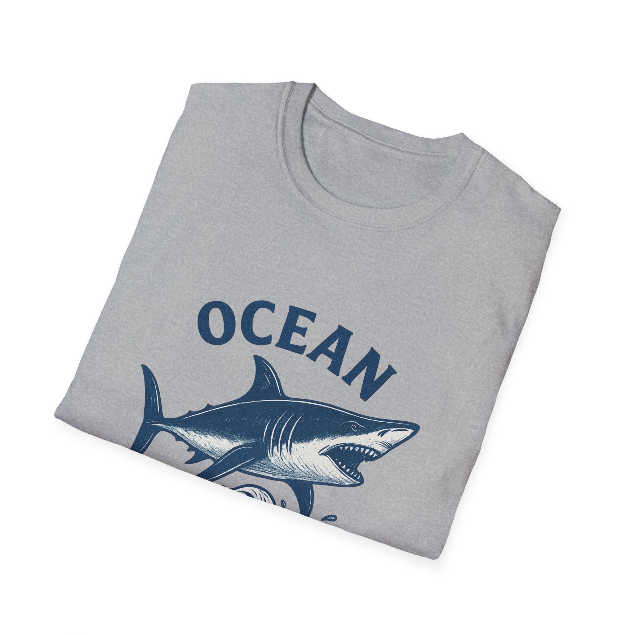 Ocean Hunter Shark T-Shirt — Graphic Marine Fishing Tee
