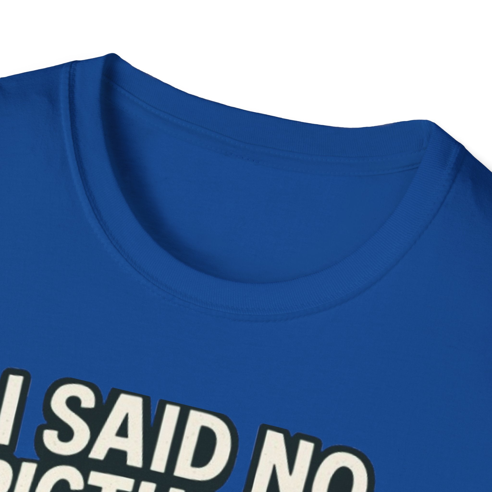 I Said No Pictures! Fishing T-Shirt — Funny Fisherman & Giant Fish Graphic Tee