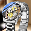 Luxury Gold Skeleton Automatic Men's Watch