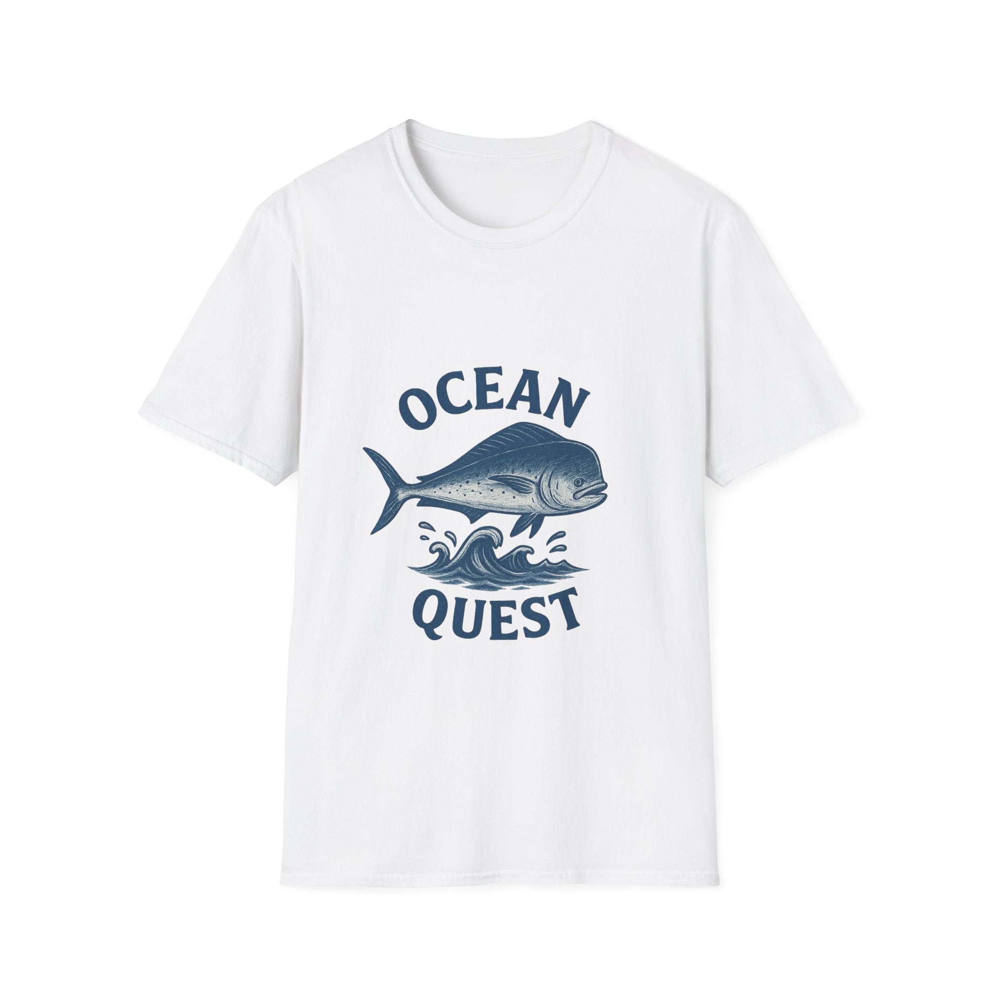 Ocean Quest T-Shirt — Vintage Tuna Fish Graphic Tee for Fishermen & Beach Lovers
