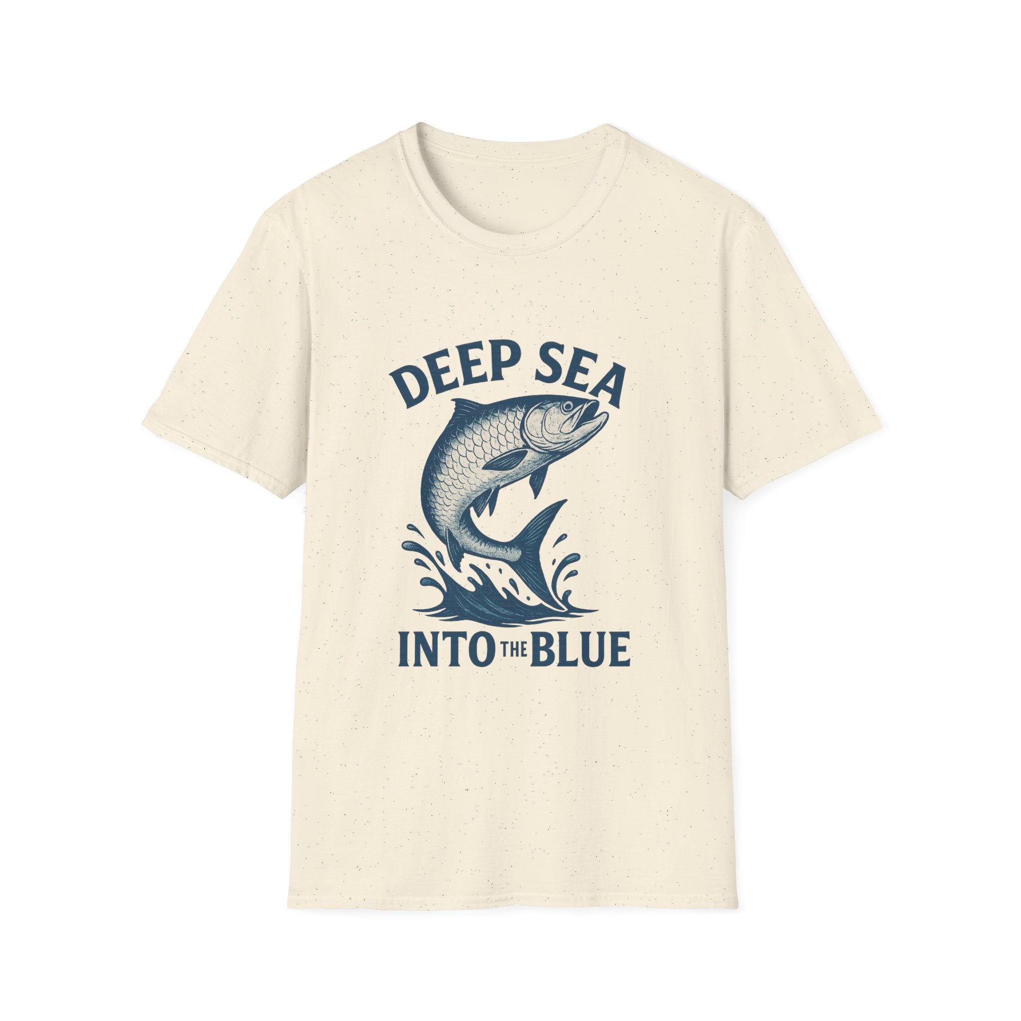 Deep Sea Fishing T-Shirt — "Deep Sea Into the Blue" Graphic Tee