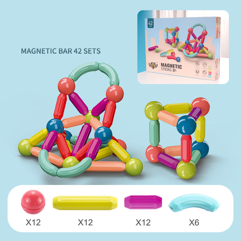 Magnetic Building Blocks Set - Fun & Educational Toy for Kids