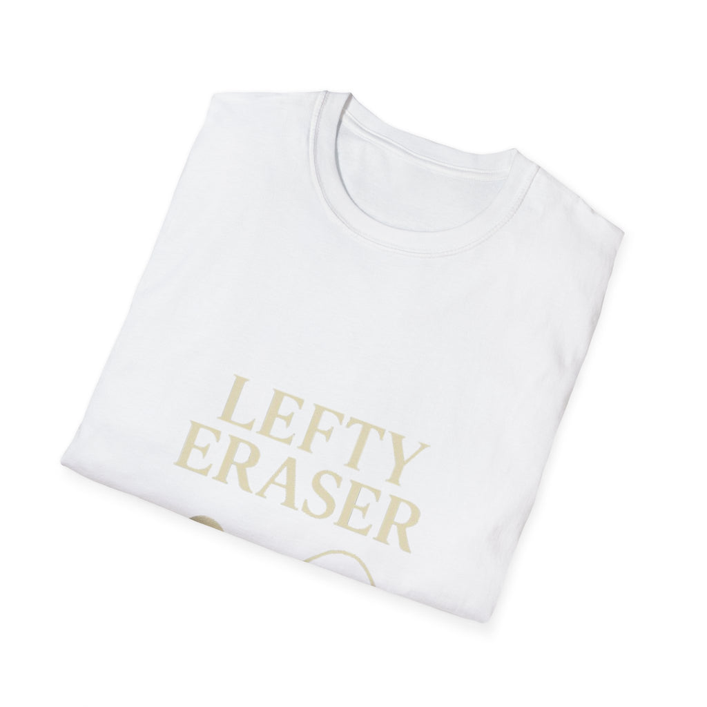 Lefty Eraser Pickleball T-Shirt — Funny Left-Handed Gifts, Left-Hand Pride Tee