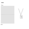 Silver Necklace Women Envelope Lover Letter Pendant Best Gifts For Girlfriend