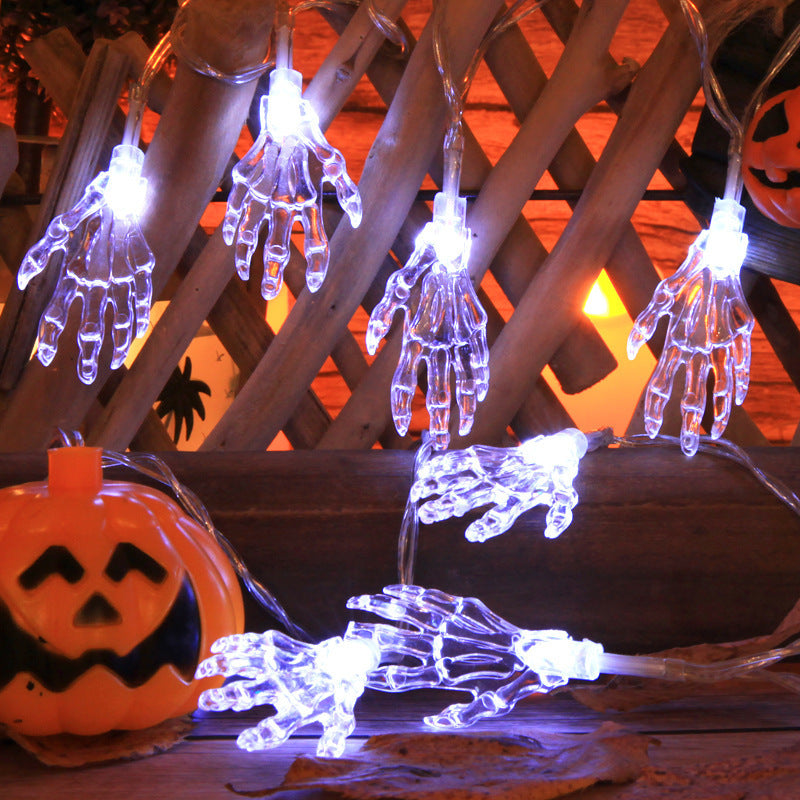 Spooktacular Halloween Decorations | Skeleton Hand String Lights