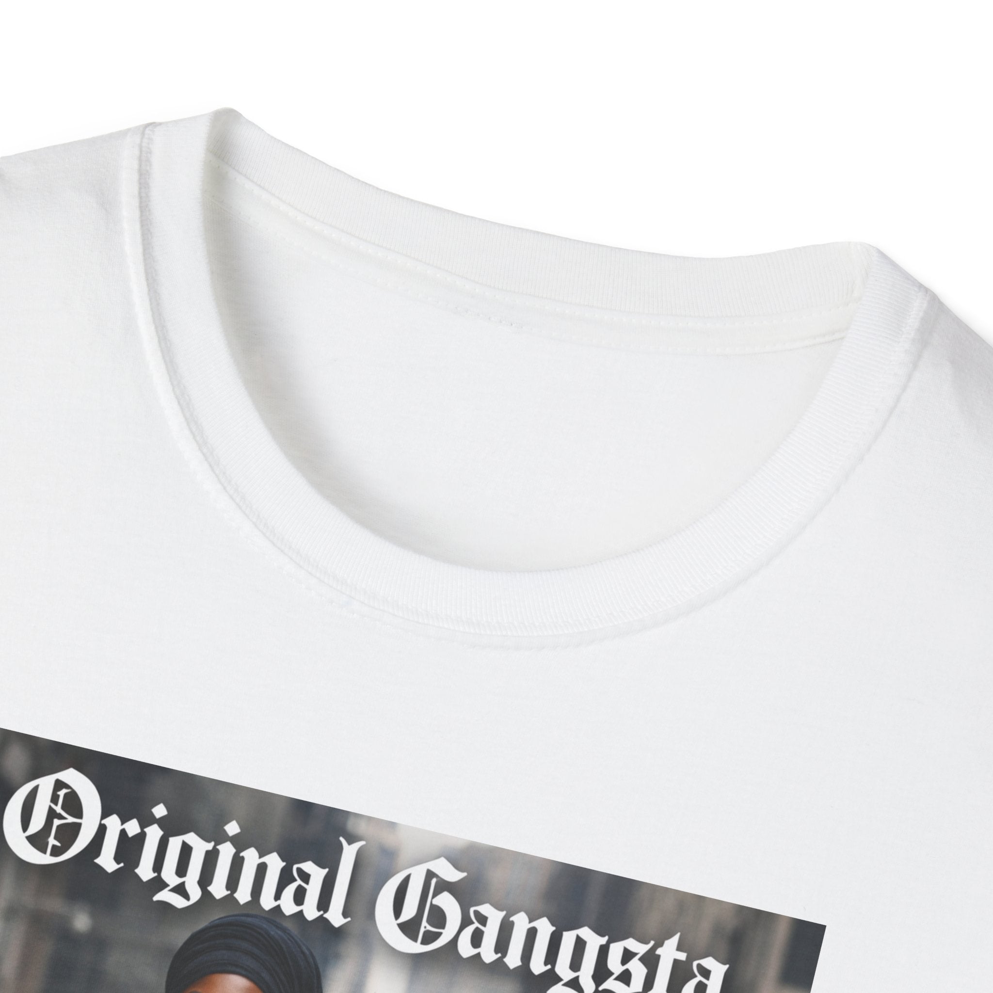 T-Shirt — Original Gangsta Graphic Tee (Woman with Bulldog)