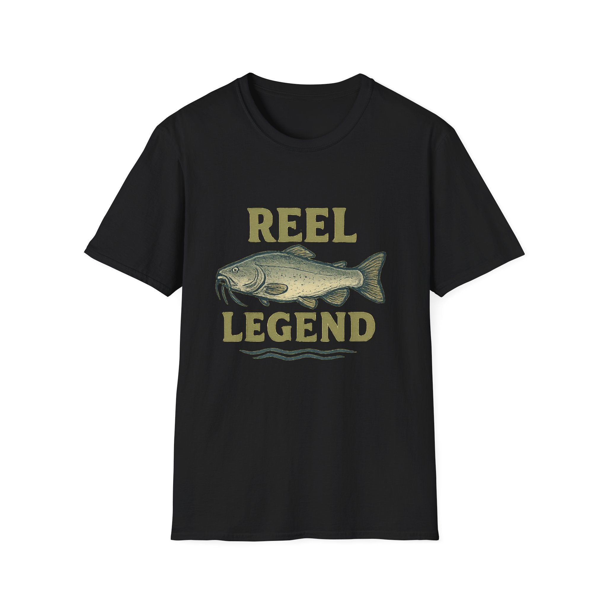 Reel Legend Fishing T-Shirt — Vintage Catfish Graphic Tee for Anglers