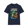 I Said No Pictures! Fishing T-Shirt — Funny Fisherman & Giant Fish Graphic Tee