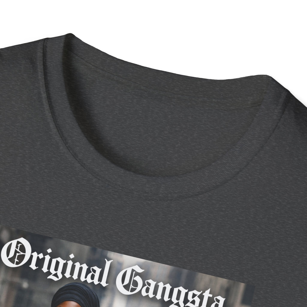 T-Shirt — Original Gangsta Graphic Tee (Woman with Bulldog)
