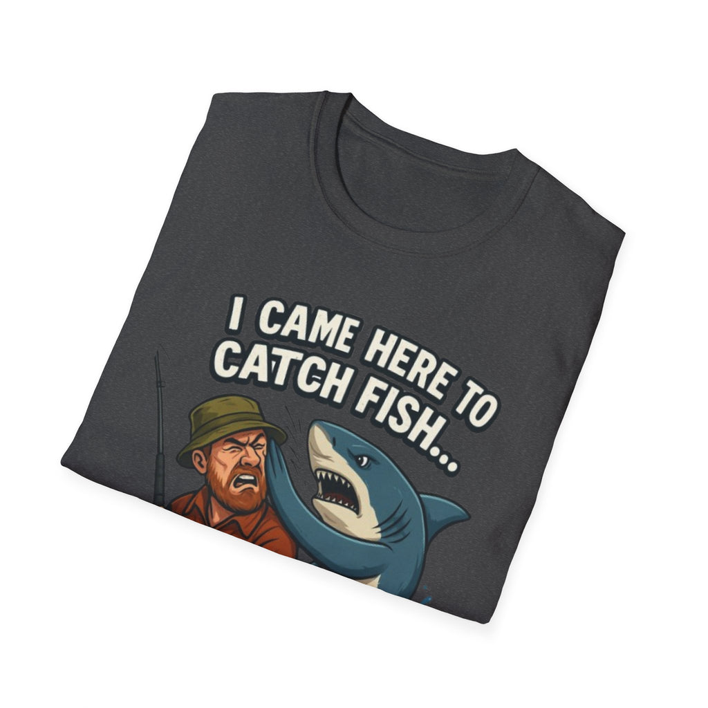 Fishing T-Shirt — "I Came Here To Catch Fish, Not These Hands" Funny Angler Tee