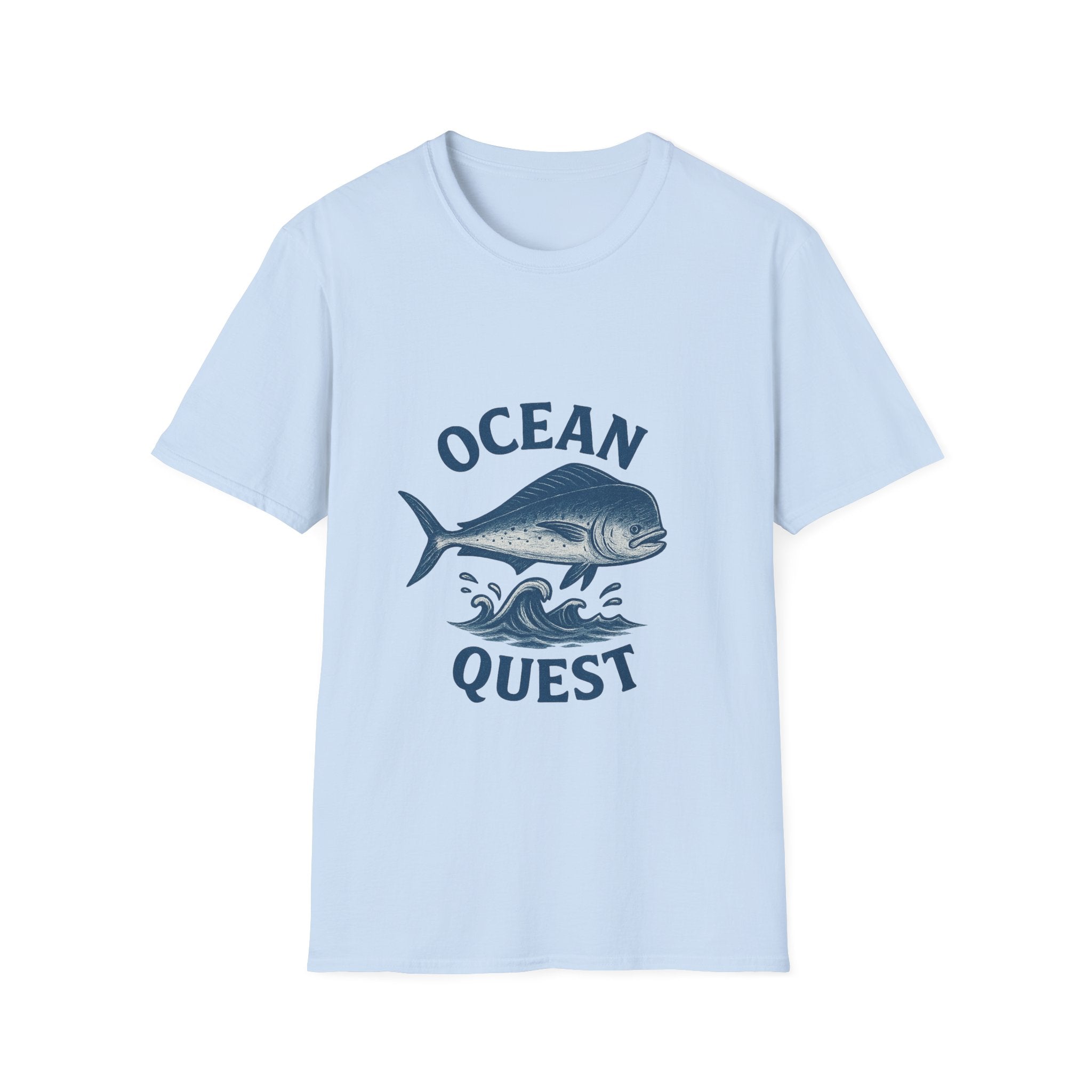 Ocean Quest T-Shirt — Vintage Tuna Fish Graphic Tee for Fishermen & Beach Lovers