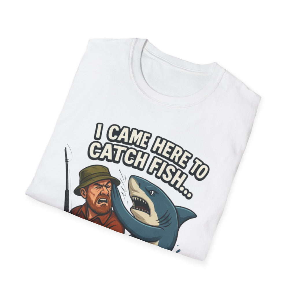 Fishing T-Shirt — "I Came Here To Catch Fish, Not These Hands" Funny Angler Tee